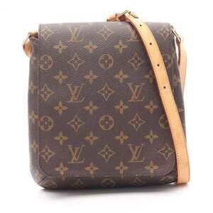 LOUIS VUITTON Brown Monogram Leather Shoulder Bag